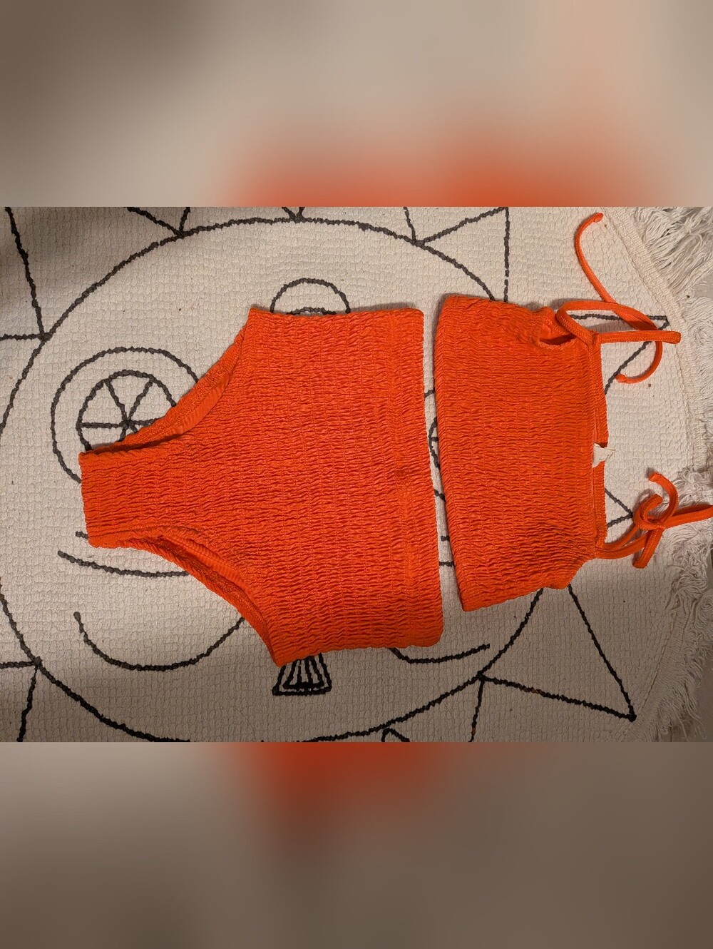 Orange Two-Piece Kate Quinn Swimsuit